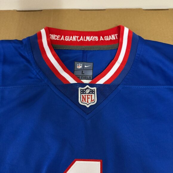 Malik Nabers Nike New York Giants Blue Alt Football Jersey Size L - Picture 4 of 4